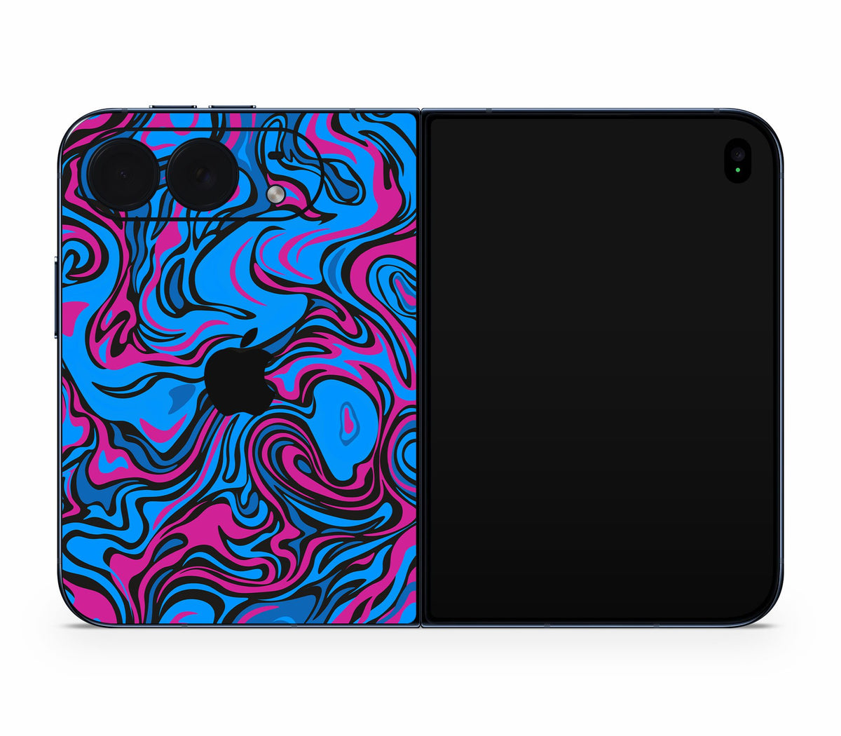 iPhone Duo skin, Brain Drain, back skin with logo cutout