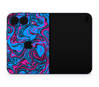 iPhone Duo skin, Brain Drain, back skin with logo cutout
