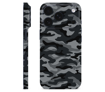 iPhone 18 Pro skin, Urban Camo, full wrap without logo cutout