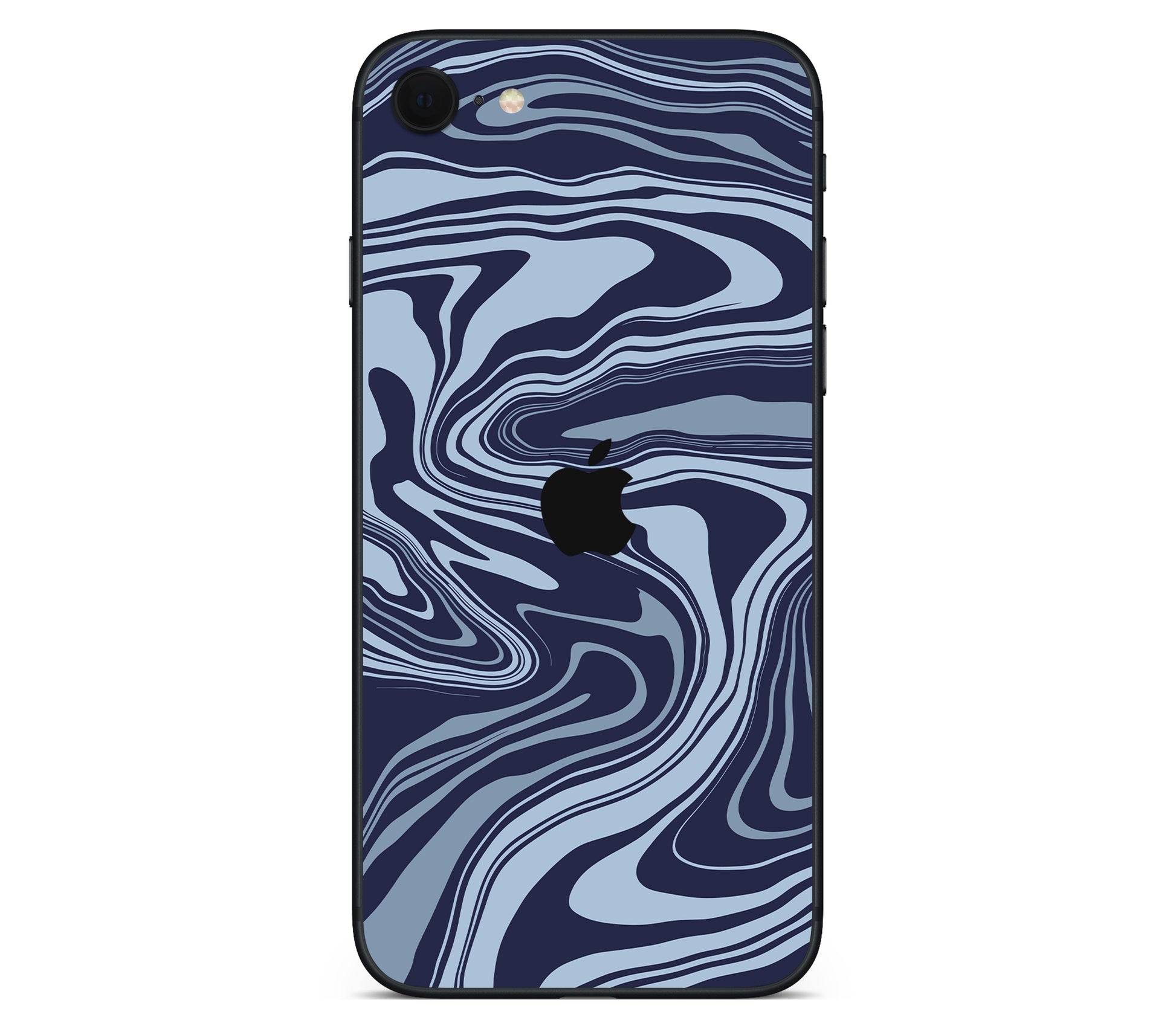iPhone SE 2022 Gen3 skin, Vertigo (Blur), back skin with logo cutout