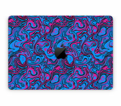MacBook Pro 14" (2026, M5, M5 Pro, M5 Max) skin, Brain Drain, top skin with logo cutout