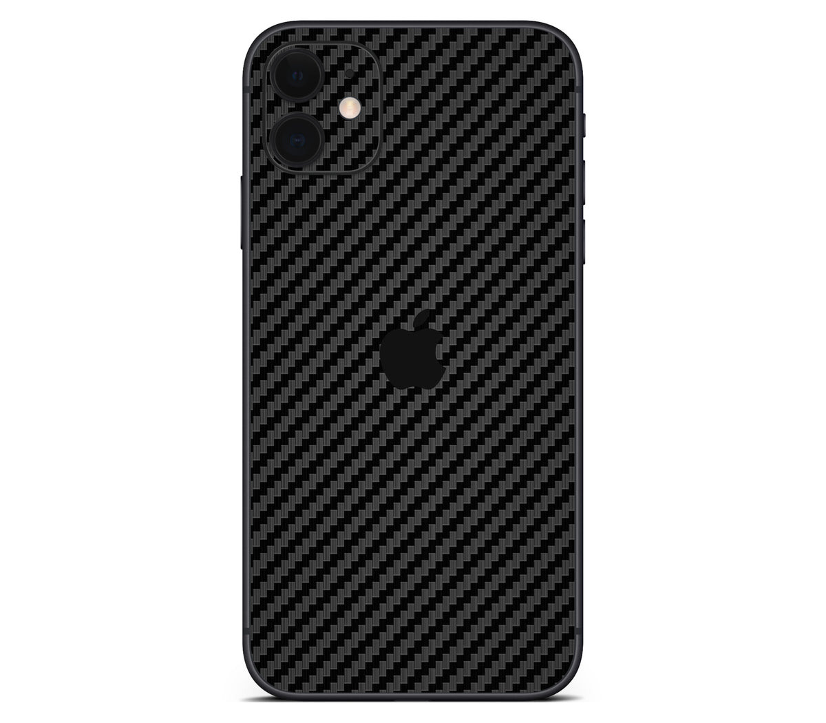 iPhone 11 skin, Code: Carbon, back skin with logo cutout