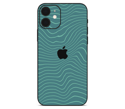 iPhone 12 Mini skin, Tide, back skin with logo cutout