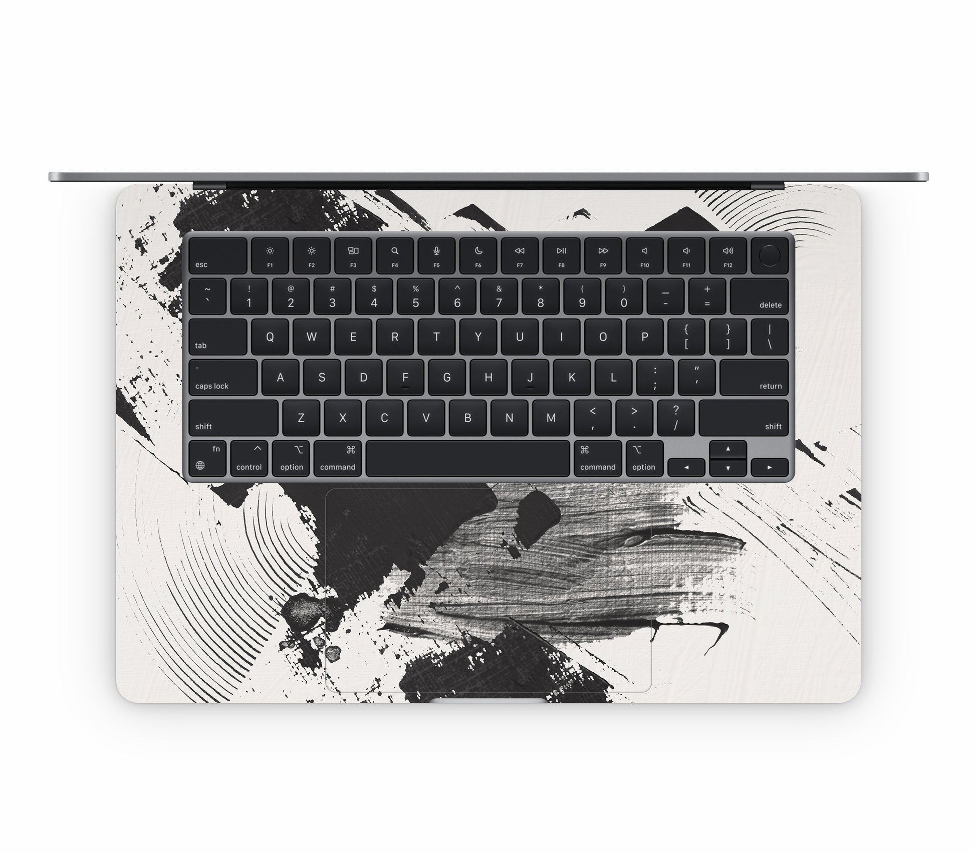 MacBook Air 15" (2025, M4) skin, Black Noir, inside skin