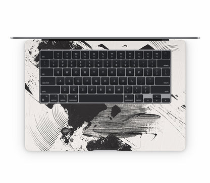 MacBook Air 15" (2025, M4) skin, Black Noir, inside skin