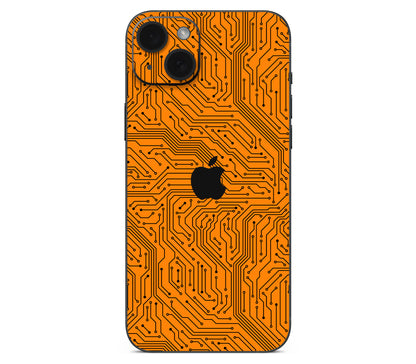 iPhone 15 Plus skin, Pulse Grid, back skin with logo cutout
