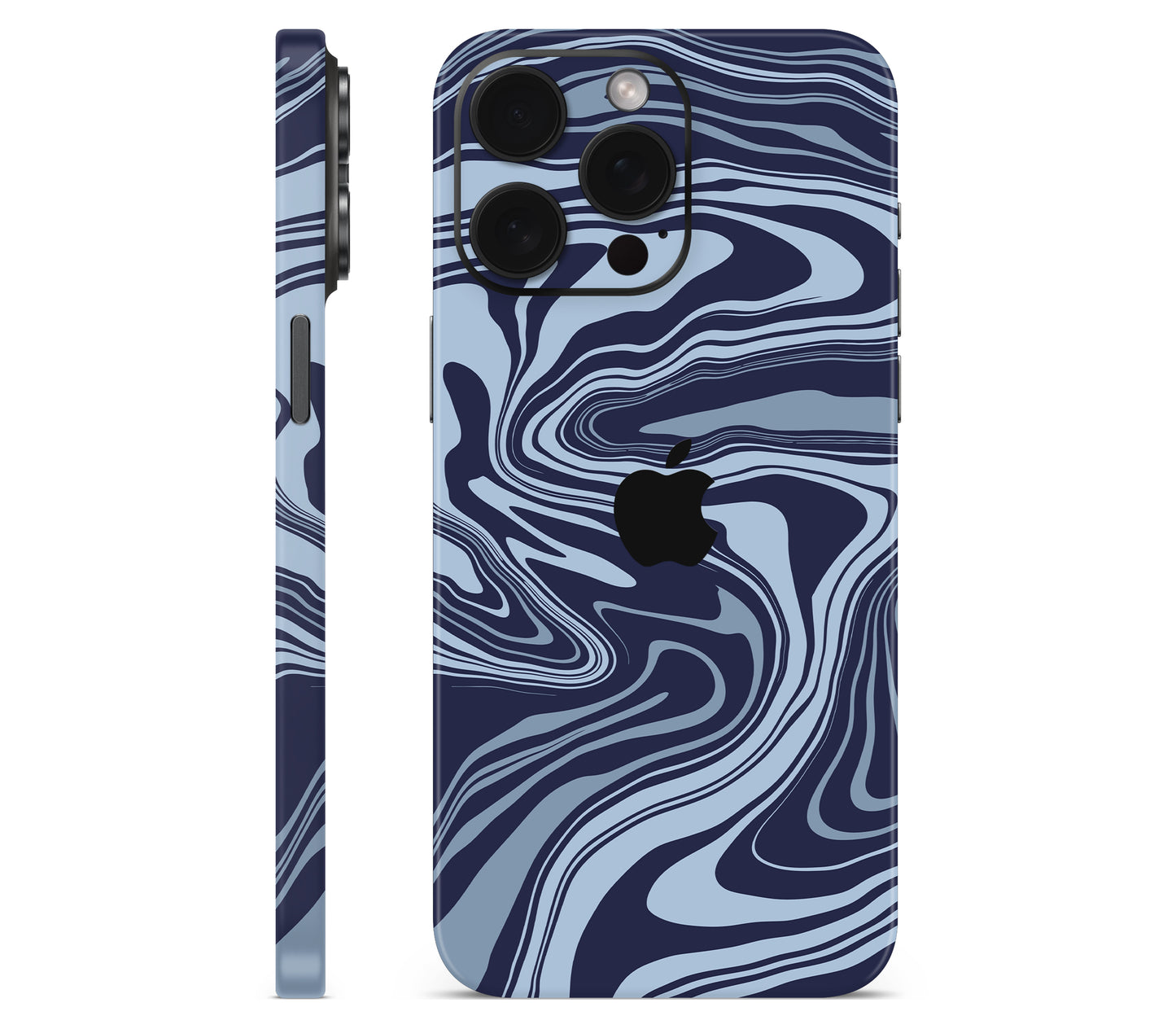 iPhone 15 Pro Max skin, Vertigo (Blur), full wrap with logo cutout