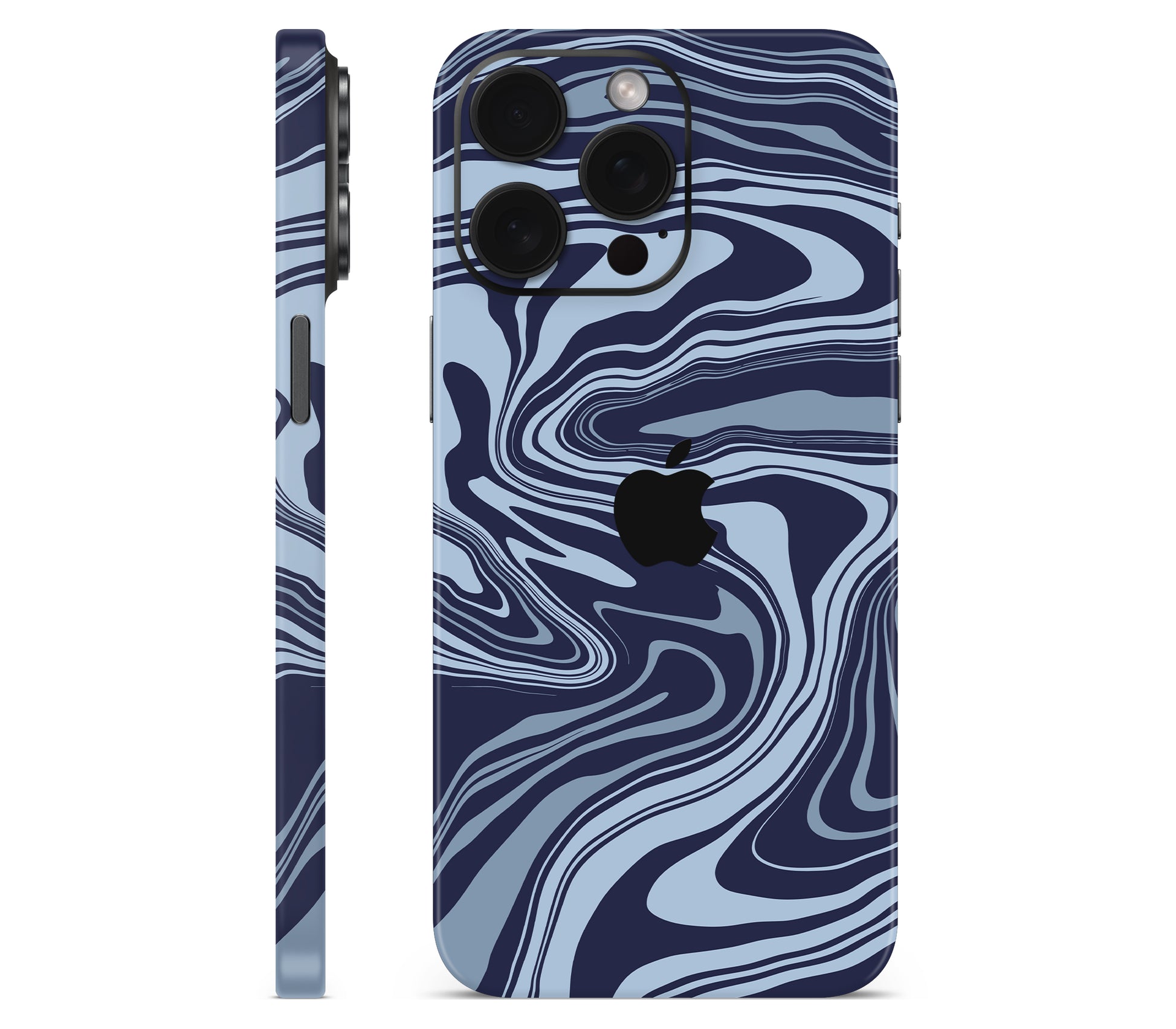 iPhone 15 Pro Max skin, Vertigo (Blur), full wrap with logo cutout