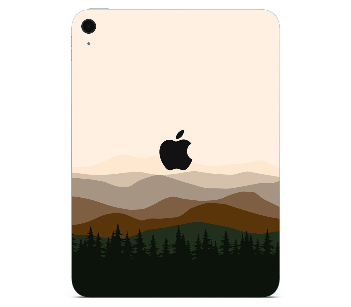 iPad 10.9" (2022, Gen 10) skin, Sierra Dusk, back skin with logo cutout