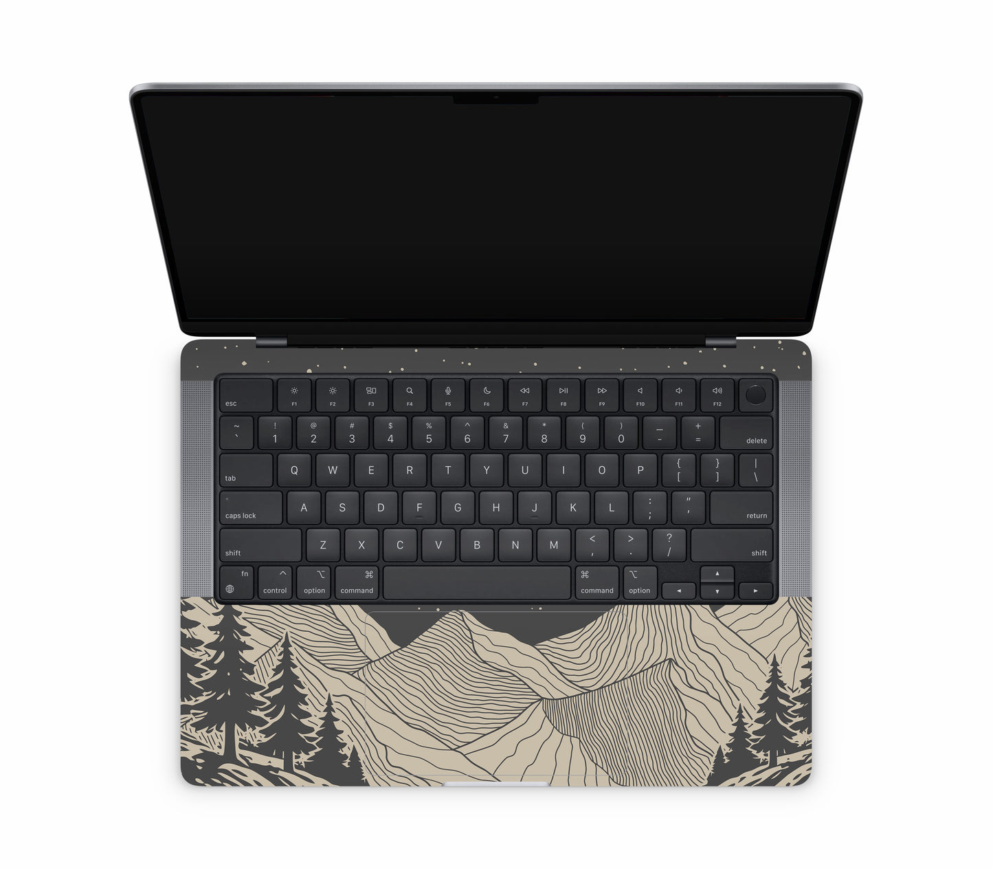 MacBook Pro 14" (2025, M5) skin, Nightline, inside skin