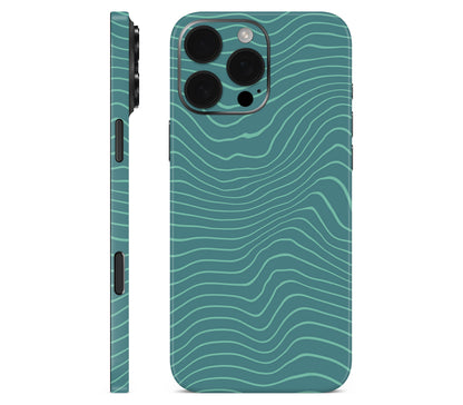 iPhone 16 Pro skin, Tide, full wrap without logo cutout