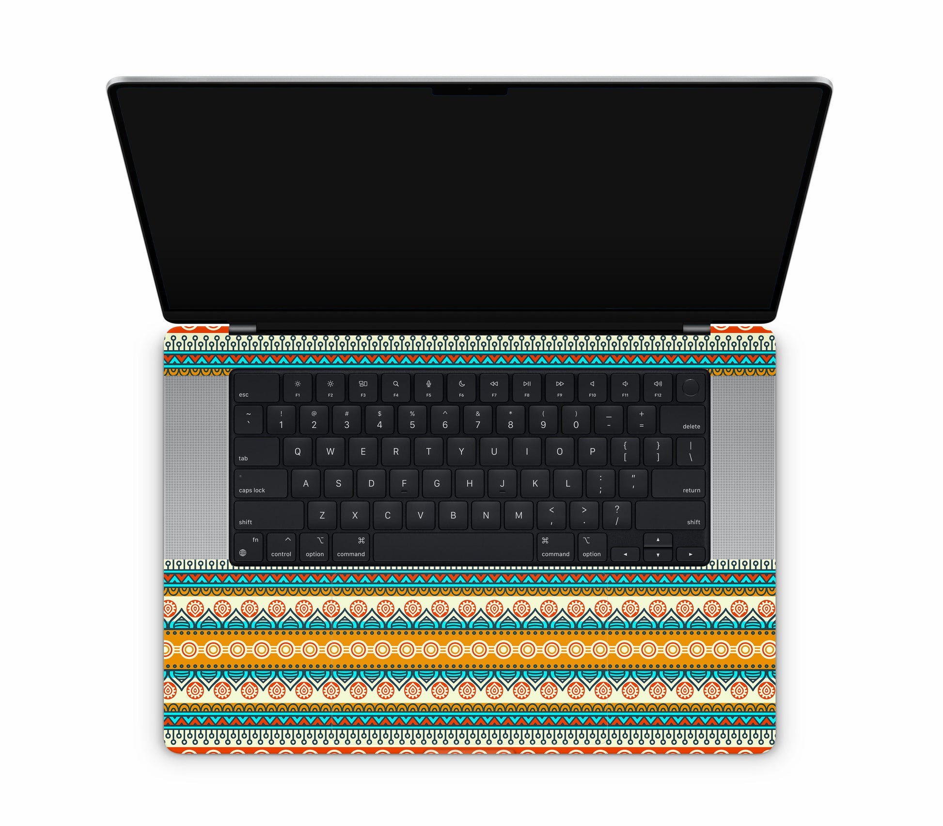 MacBook Pro 16" (2022, M2) skin, Rangoli, top skin without logo cutout