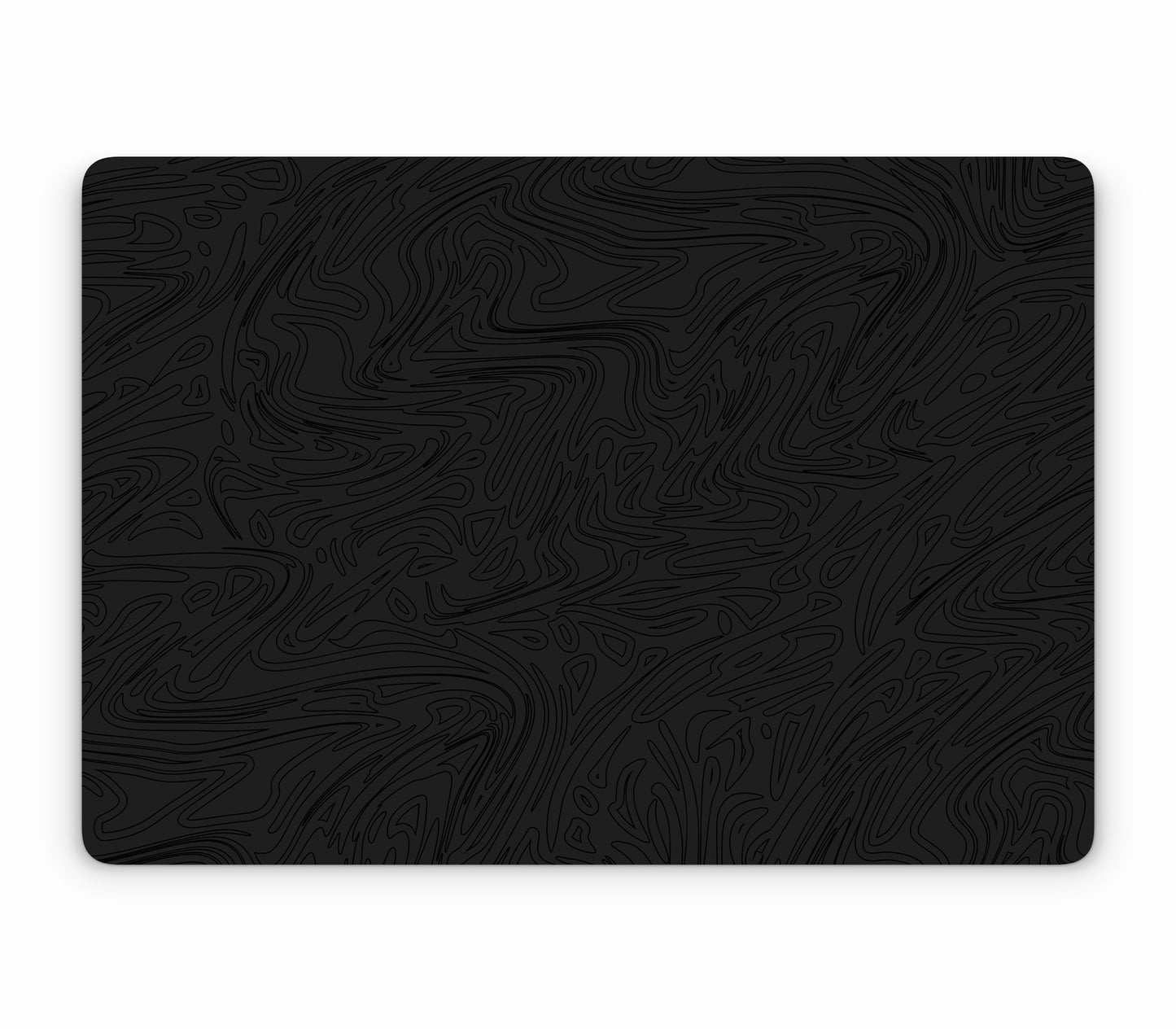 MacBook Air 15" (2025, M4) skin, Black Ice, top skin without logo cutout
