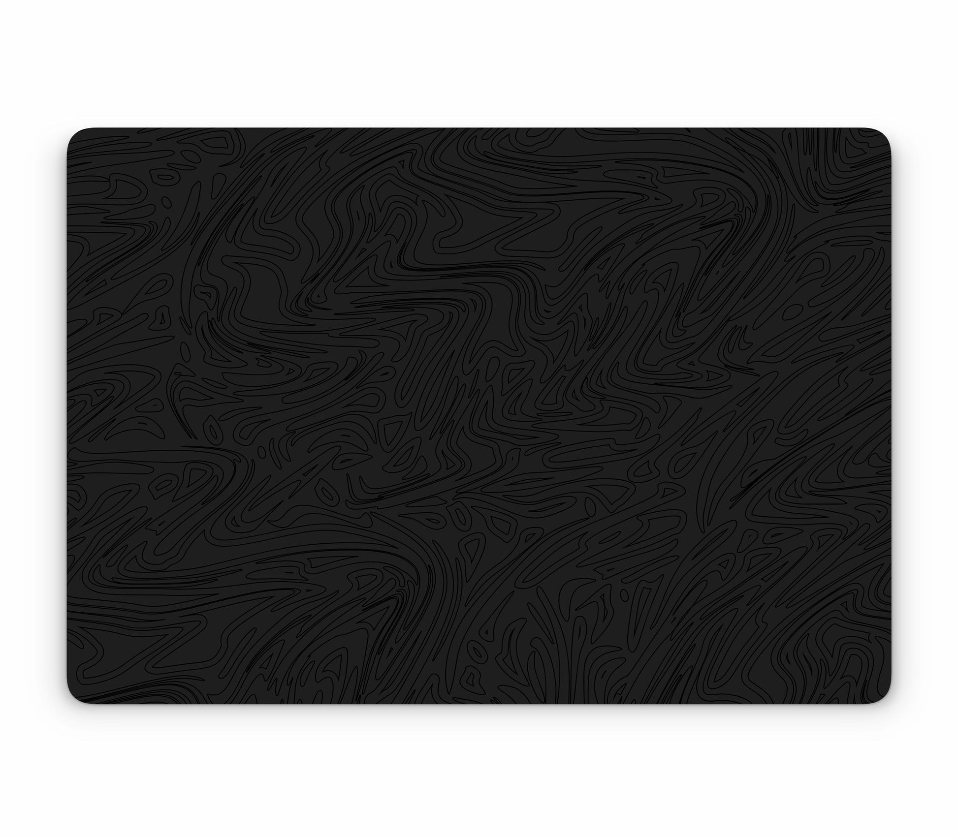 MacBook Air 15" (2025, M4) skin, Black Ice, top skin without logo cutout