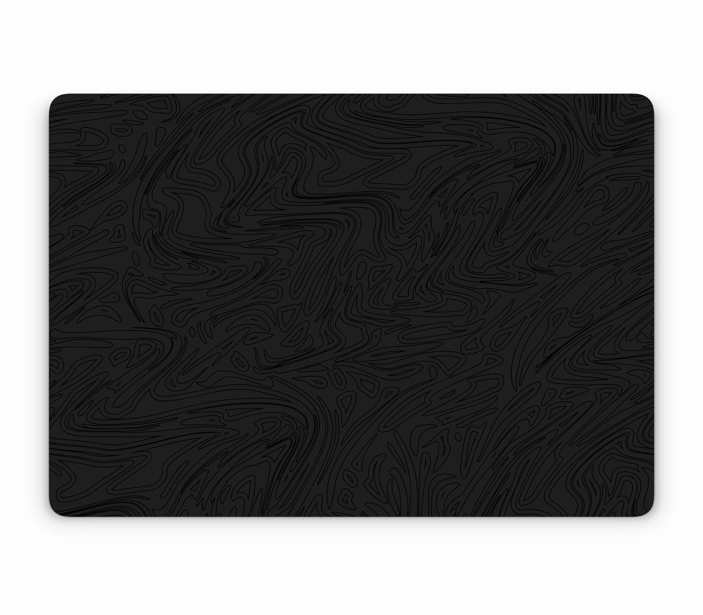 MacBook Air 15" (2023, M2) skin, Black Ice, top skin without logo cutout
