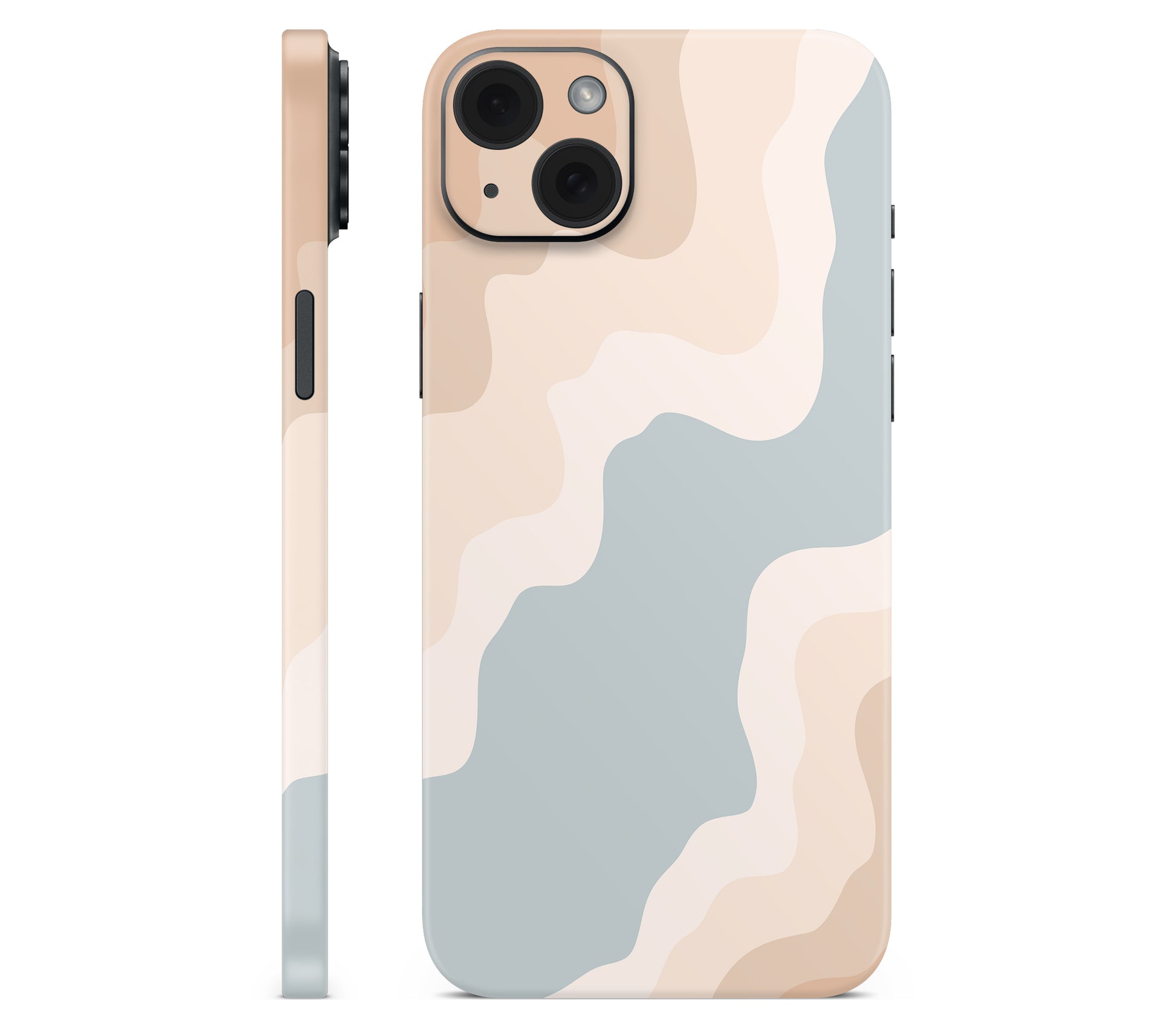 iPhone 15 Plus skin, Drift (Haze), full wrap without logo cutout