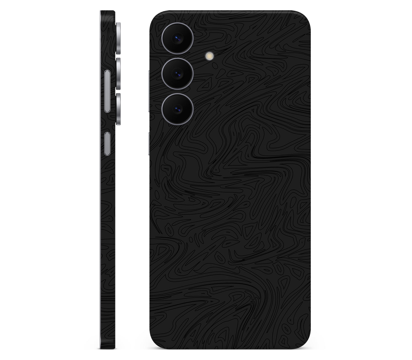 Galaxy S25 FE skin, Black Ice, full wrap skin