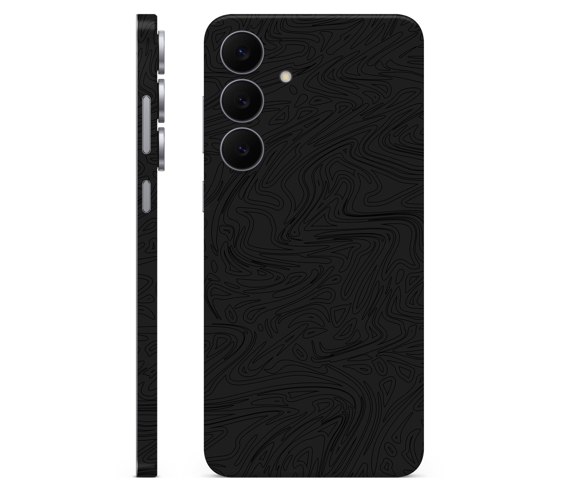 Galaxy S25 FE skin, Black Ice, full wrap skin