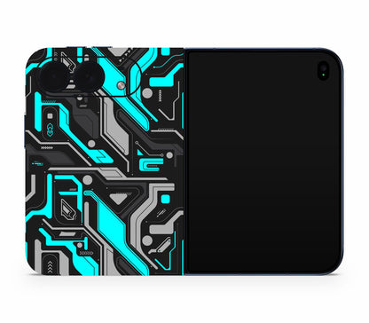 iPhone Duo skin, Code Rot (Glitch), full wrap without logo cutout