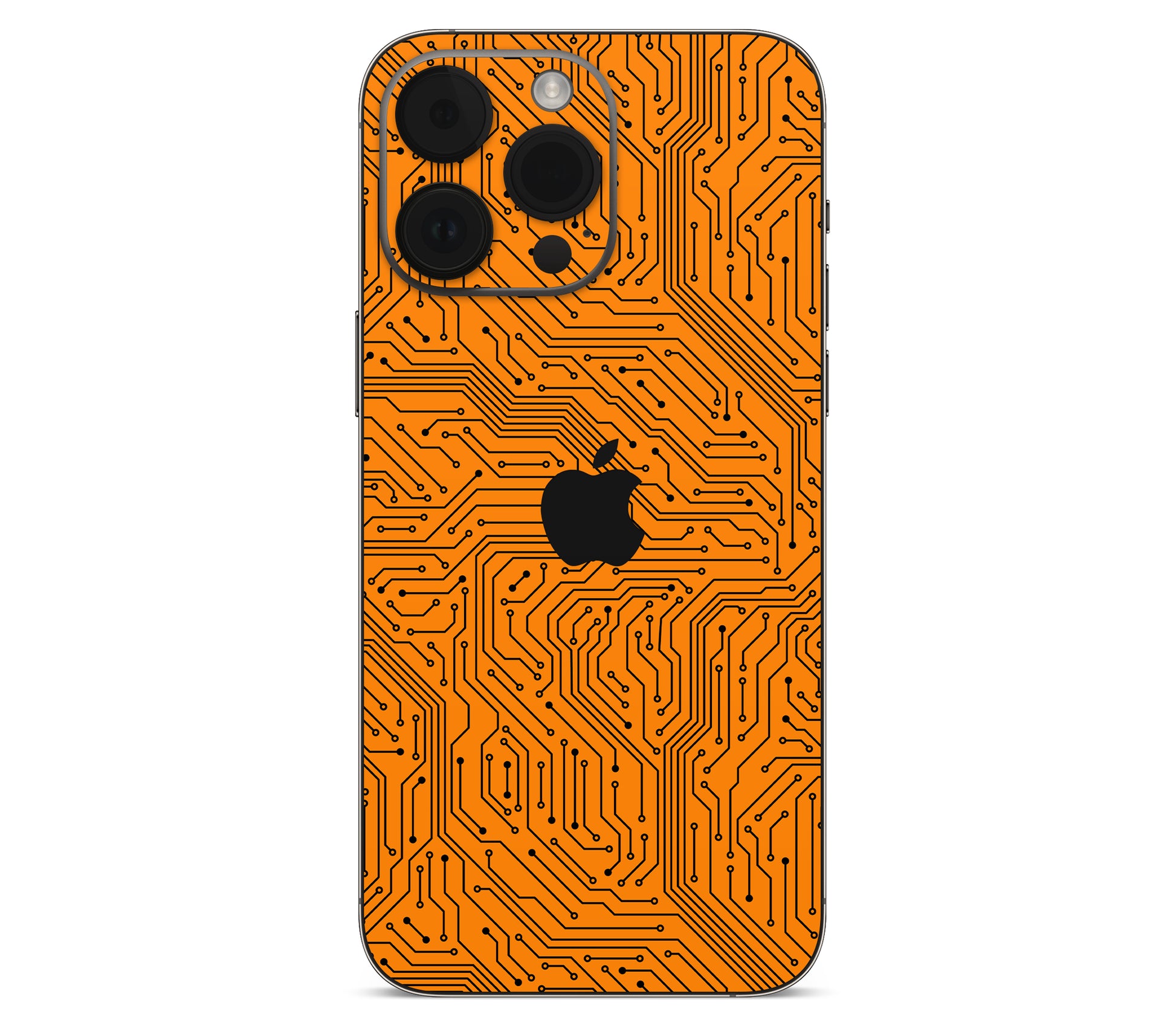 iPhone 14 Pro skin, Pulse Grid, back skin with logo cutout