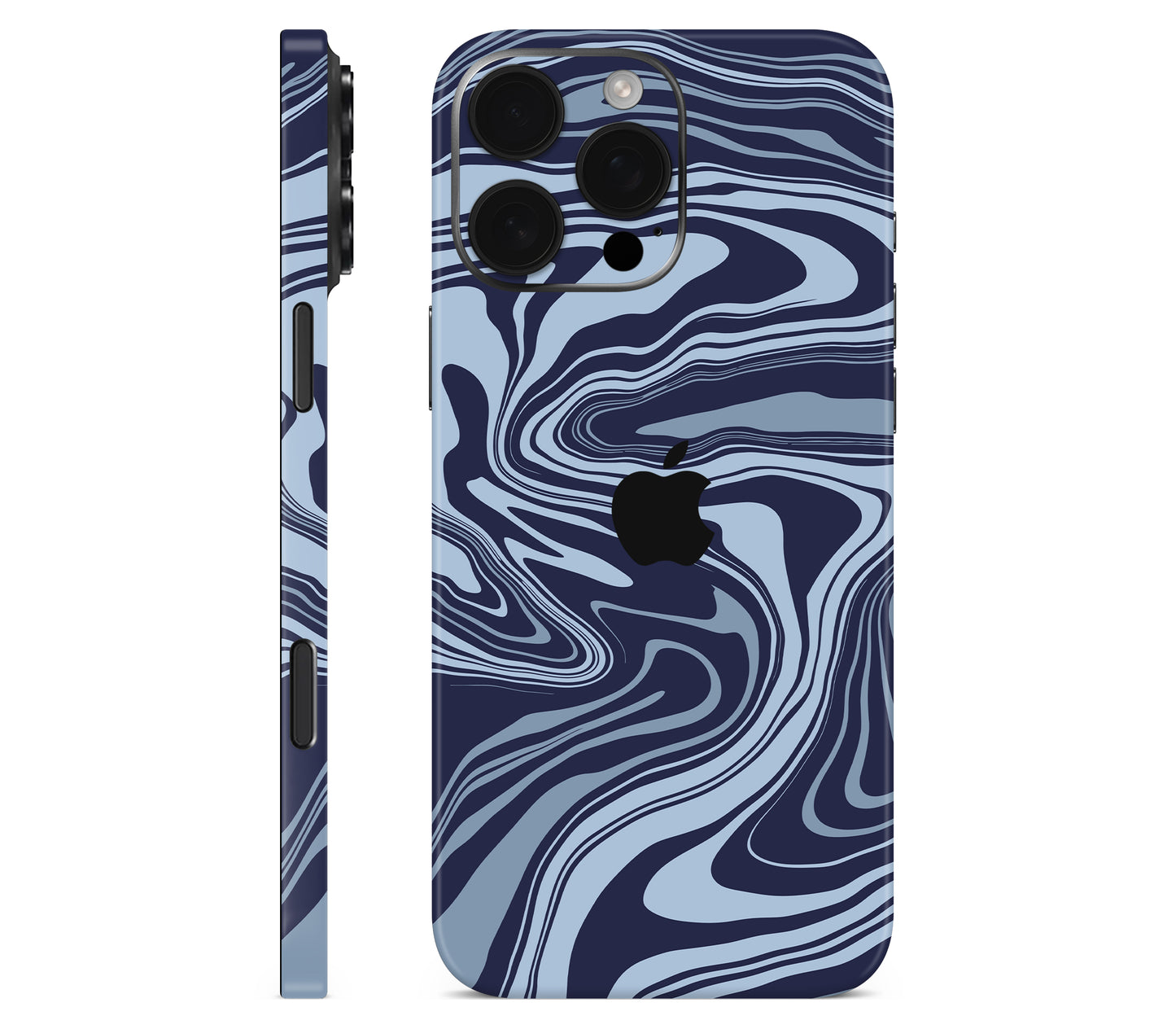 iPhone 16 Pro skin, Vertigo (Blur), full wrap with logo cutout
