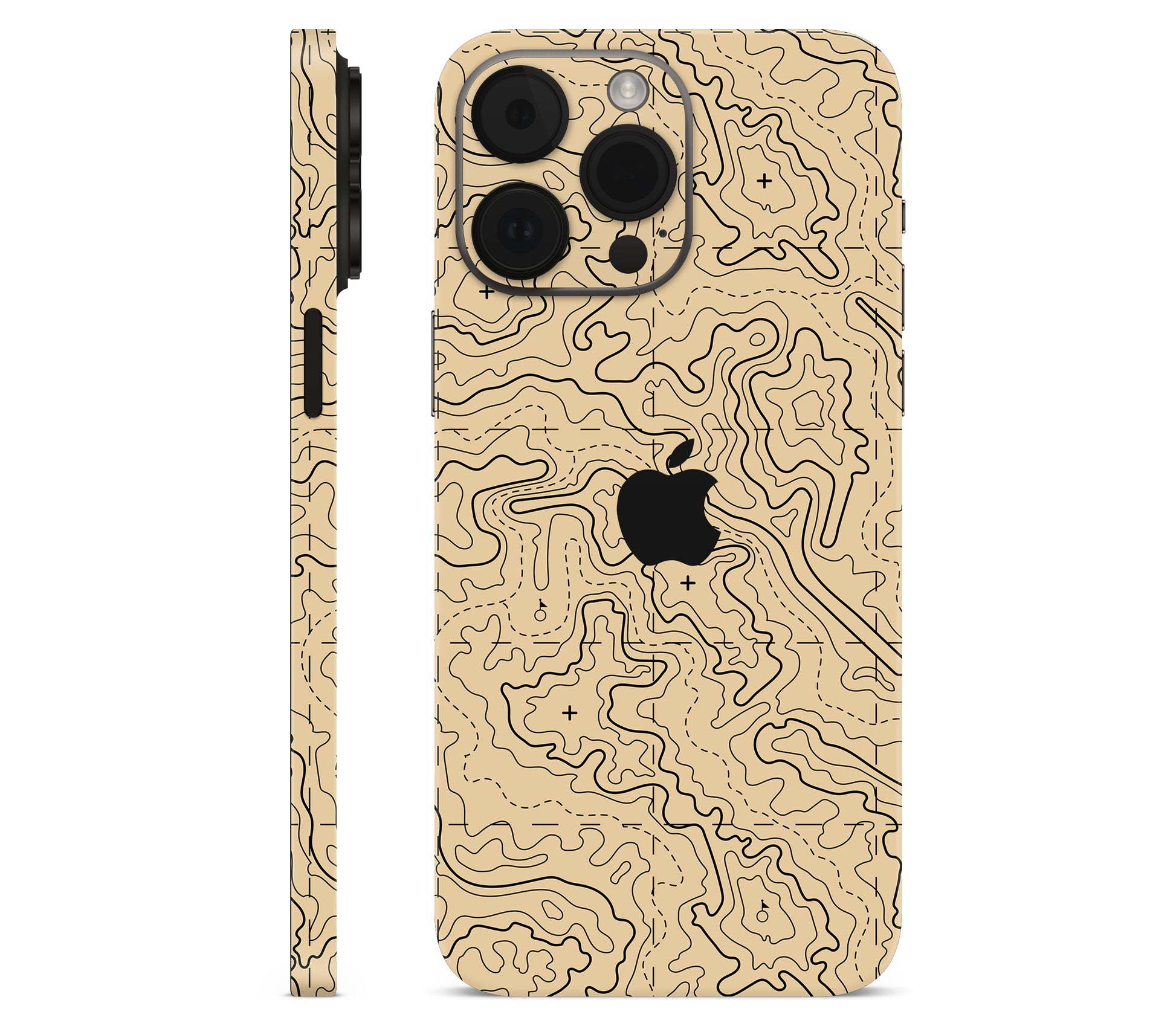 iPhone 14 Pro skin, Lockdown (Sandline), full wrap with logo cutout