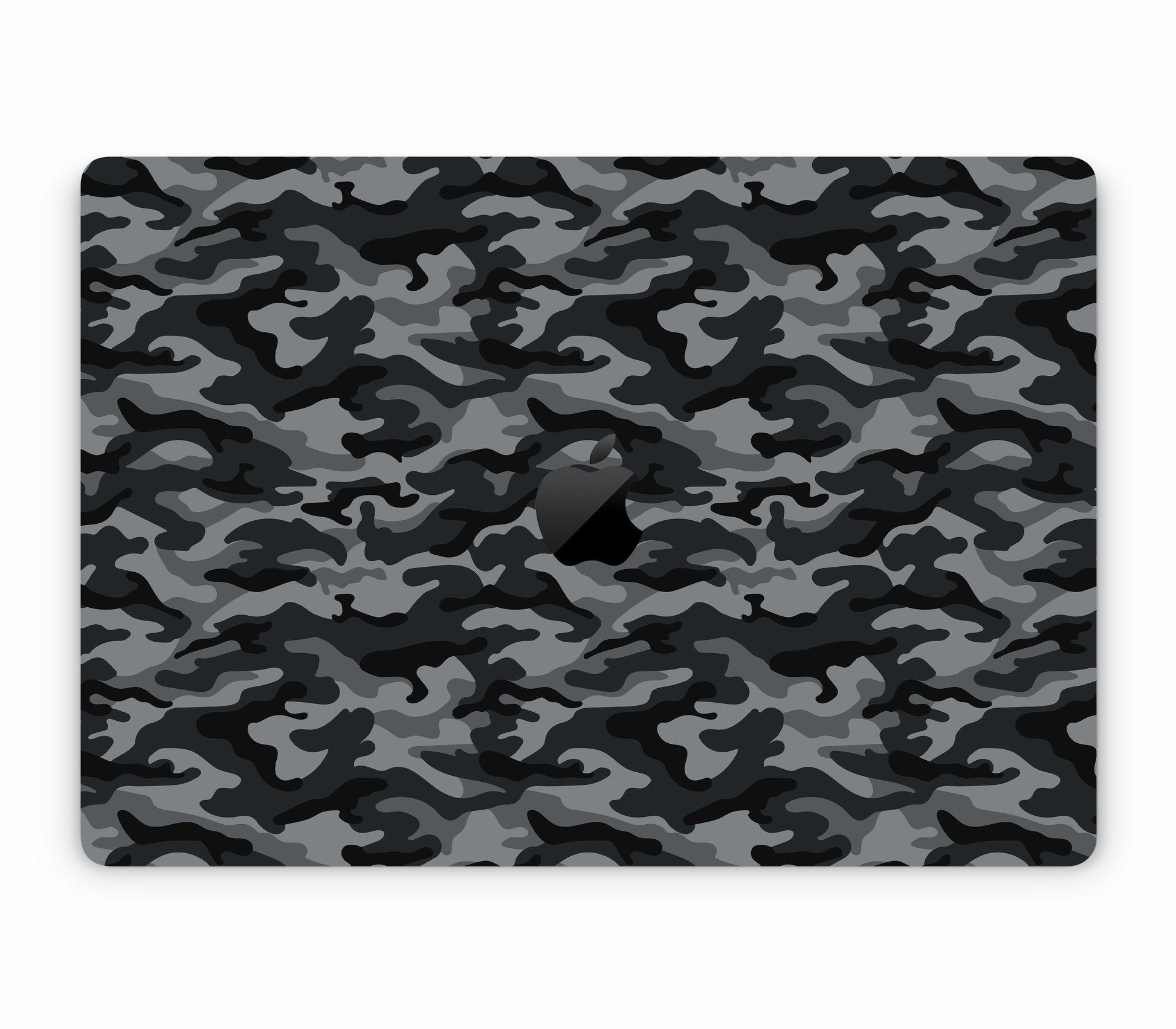 MacBook Pro 16" (2022, M2) skin, Urban Camo, top skin with logo cutout