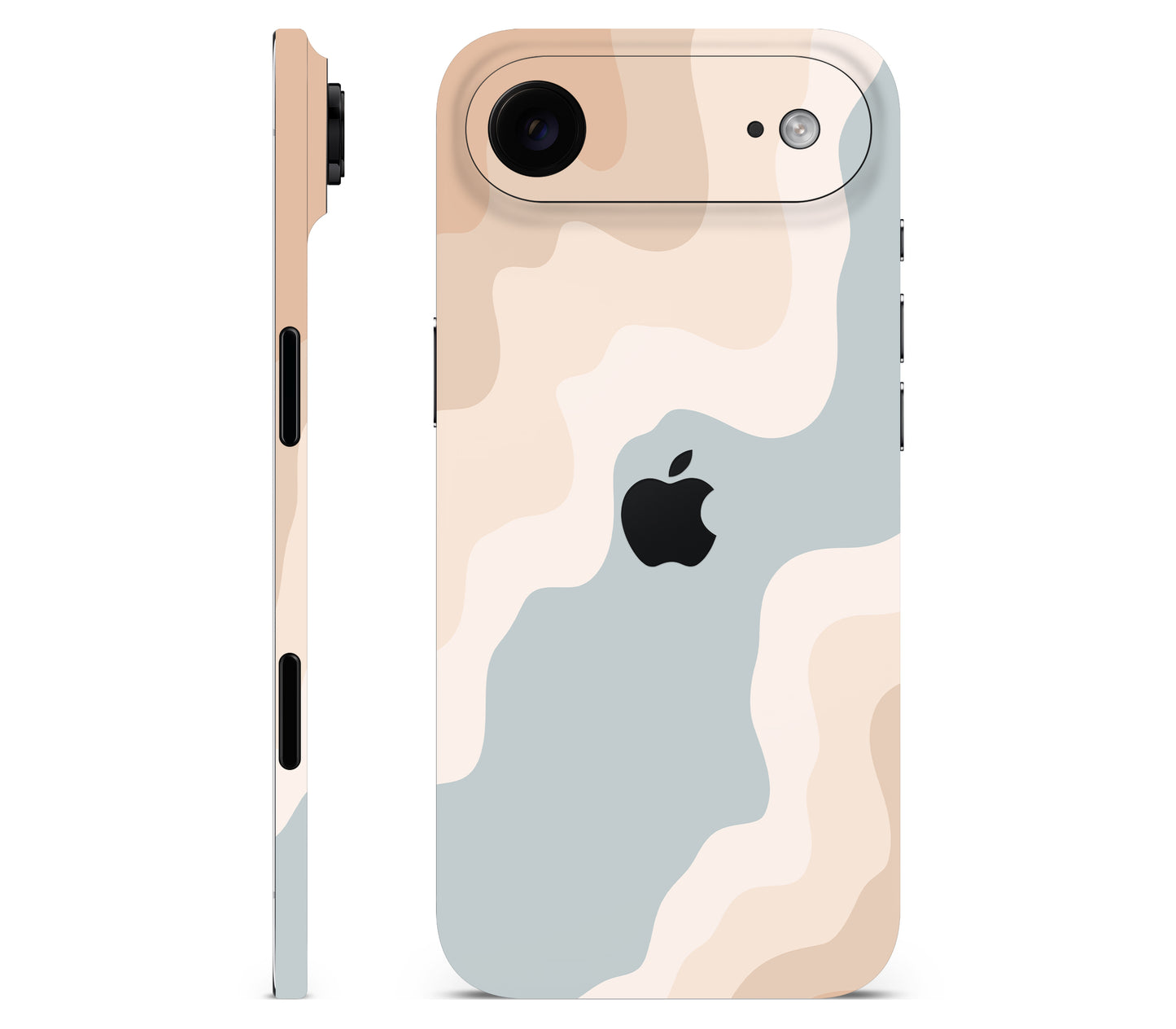 iPhone Air skin, Drift (Haze), full wrap with logo cutout