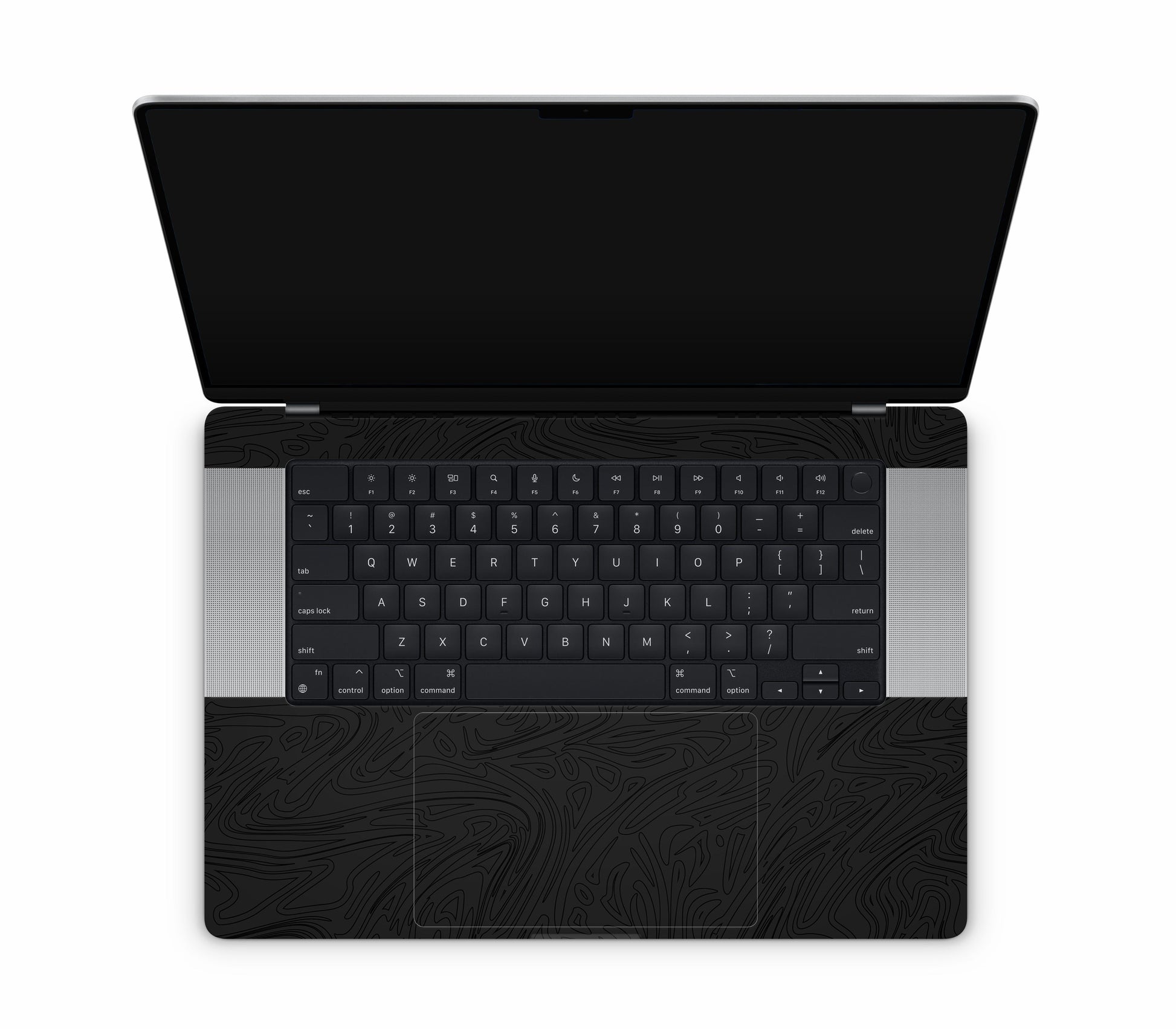 MacBook Pro 16" (2021, M1) skin, Black Ice, inside skin