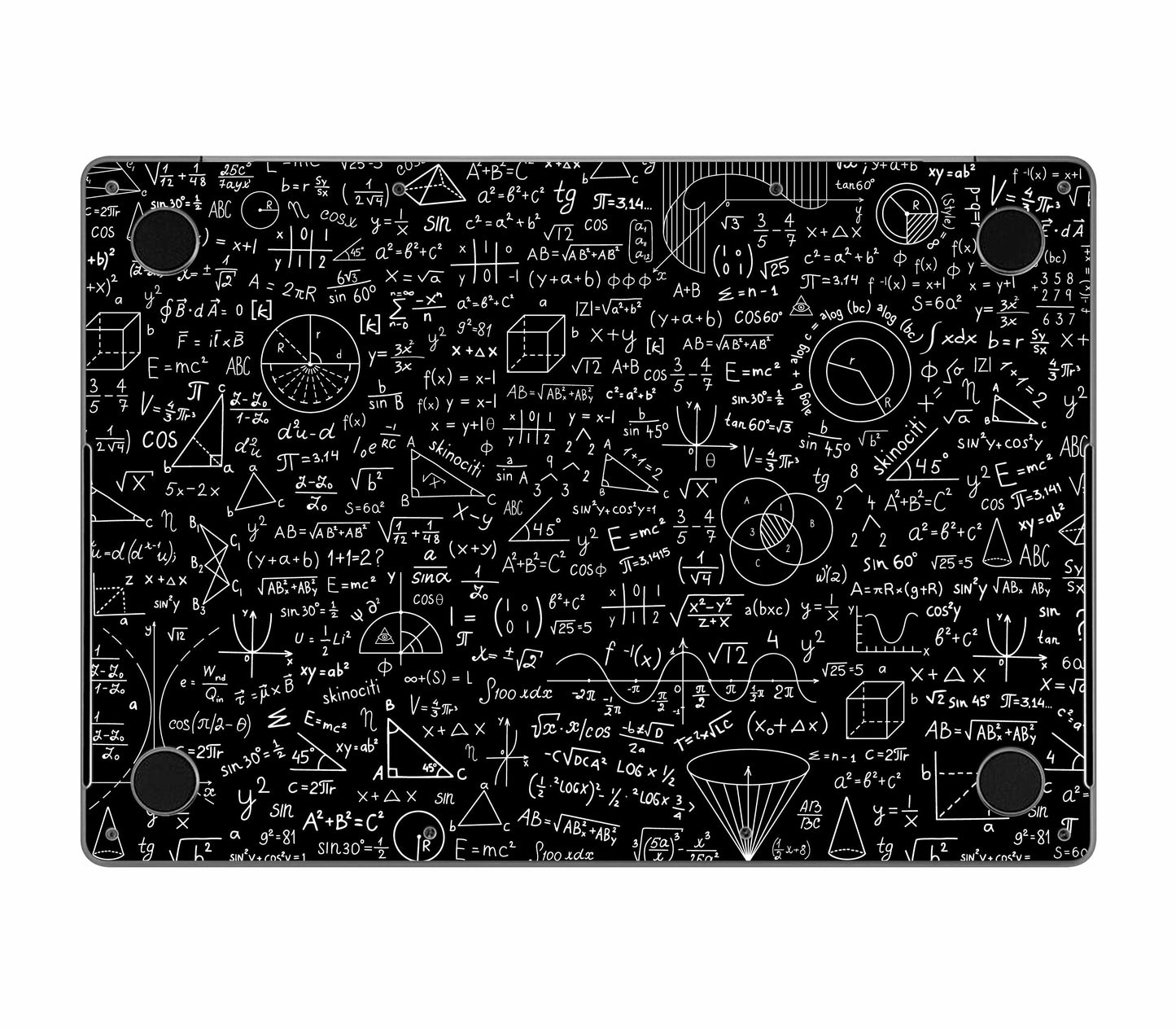 MacBook Pro 14" (2025, M5) skin, Math Madness, bottom skin