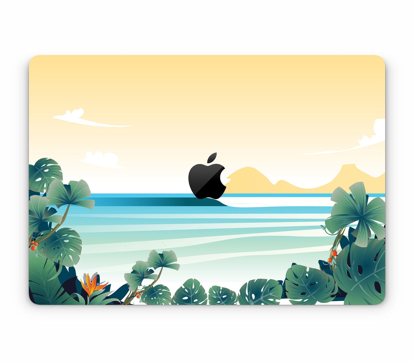 MacBook Air 15" (2023, M2) skin, Sizzle Bay, top skin with logo cutout