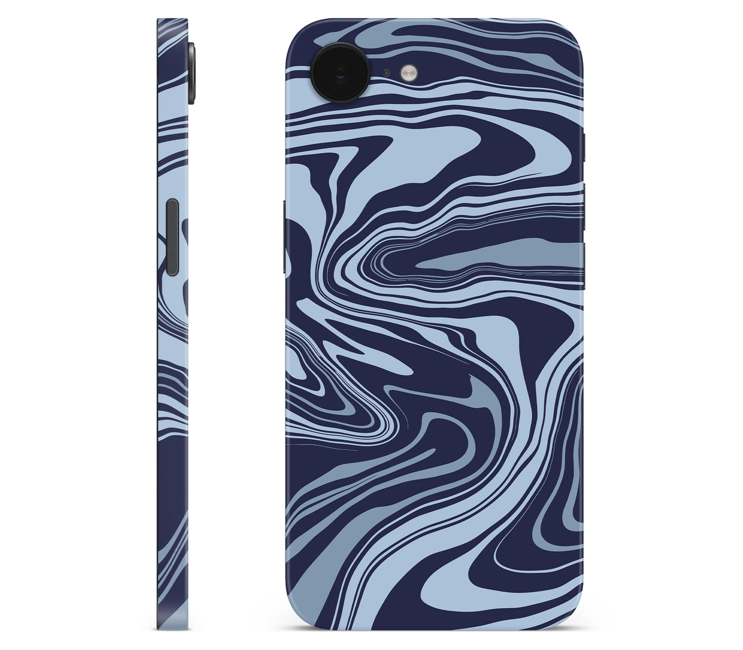 iPhone 16e skin, Vertigo (Blur), full wrap without logo cutout