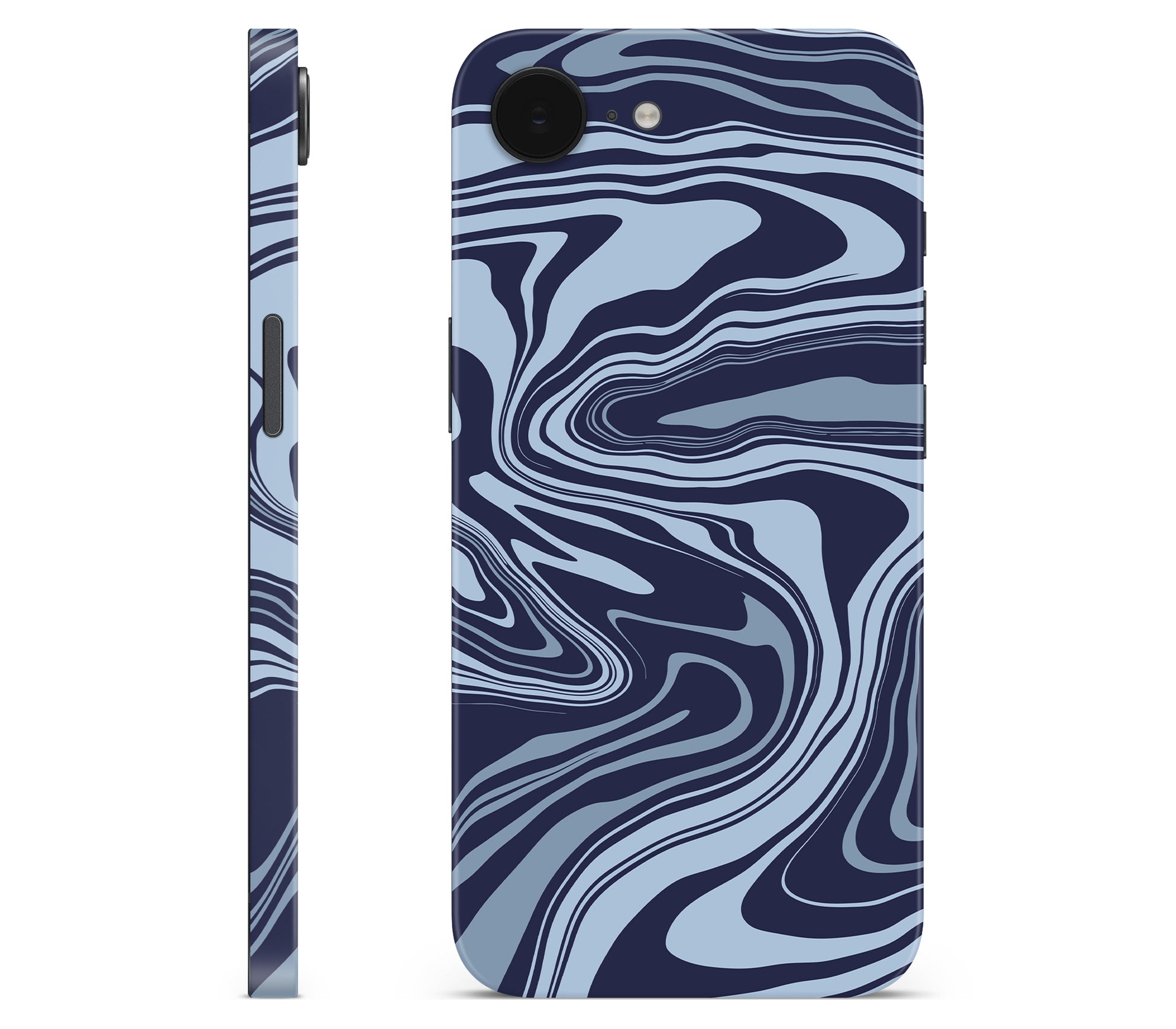 iPhone 16e skin, Vertigo (Blur), full wrap without logo cutout
