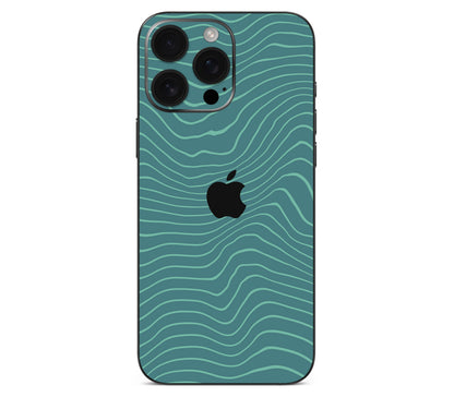 iPhone 16 Pro skin, Tide, back skin with logo cutout