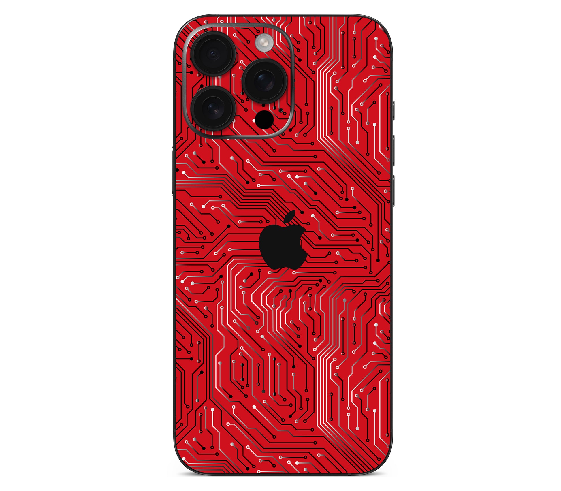 iPhone 16 Pro Max skin, REDLINE, back skin with logo cutout