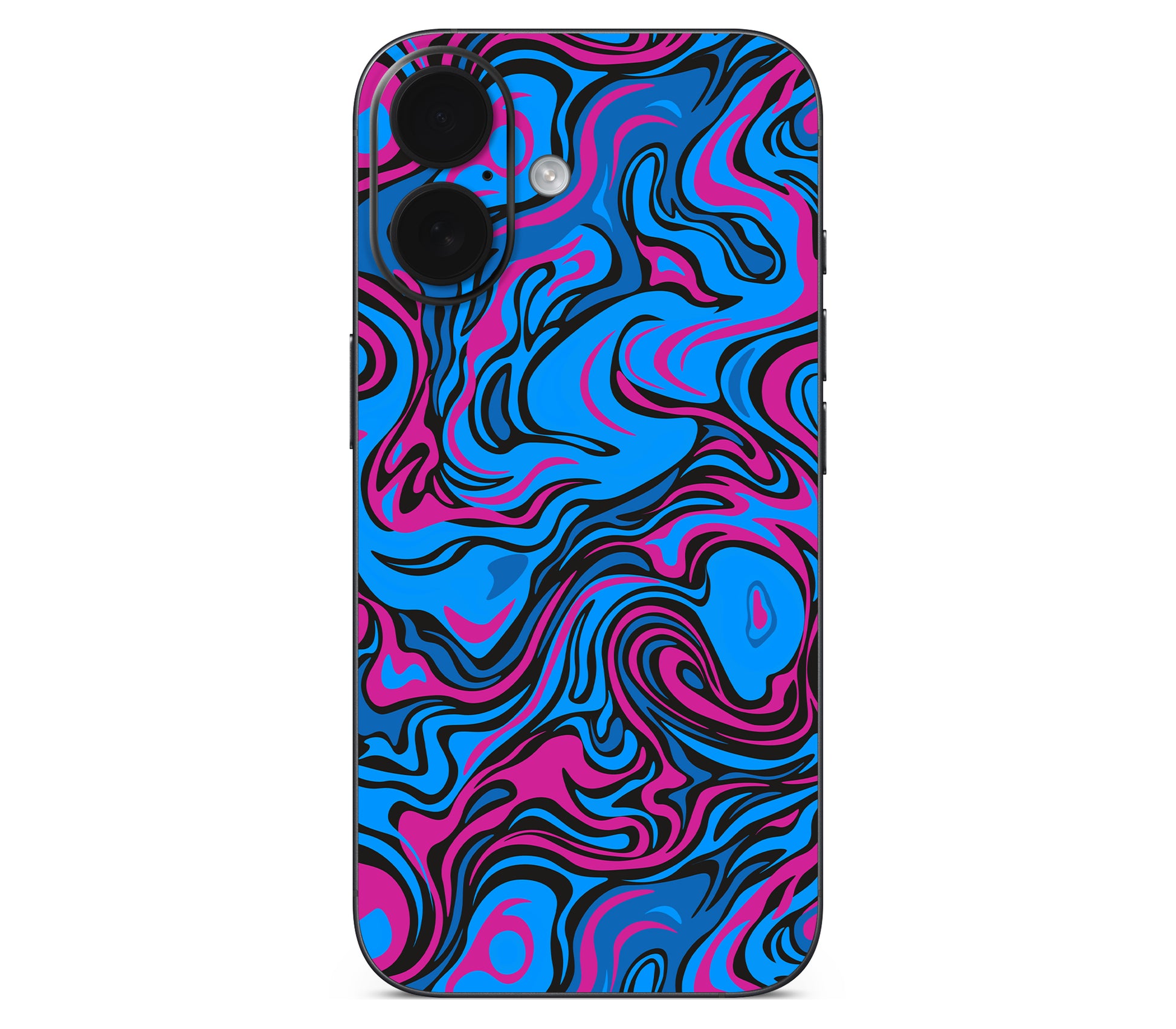 iPhone 16 skin, Brain Drain, back skin without logo cutout