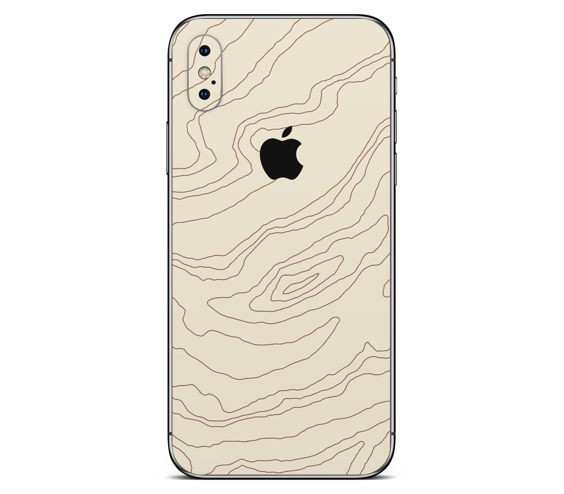 iPhone X skin, Dune, back skin with logo cutout