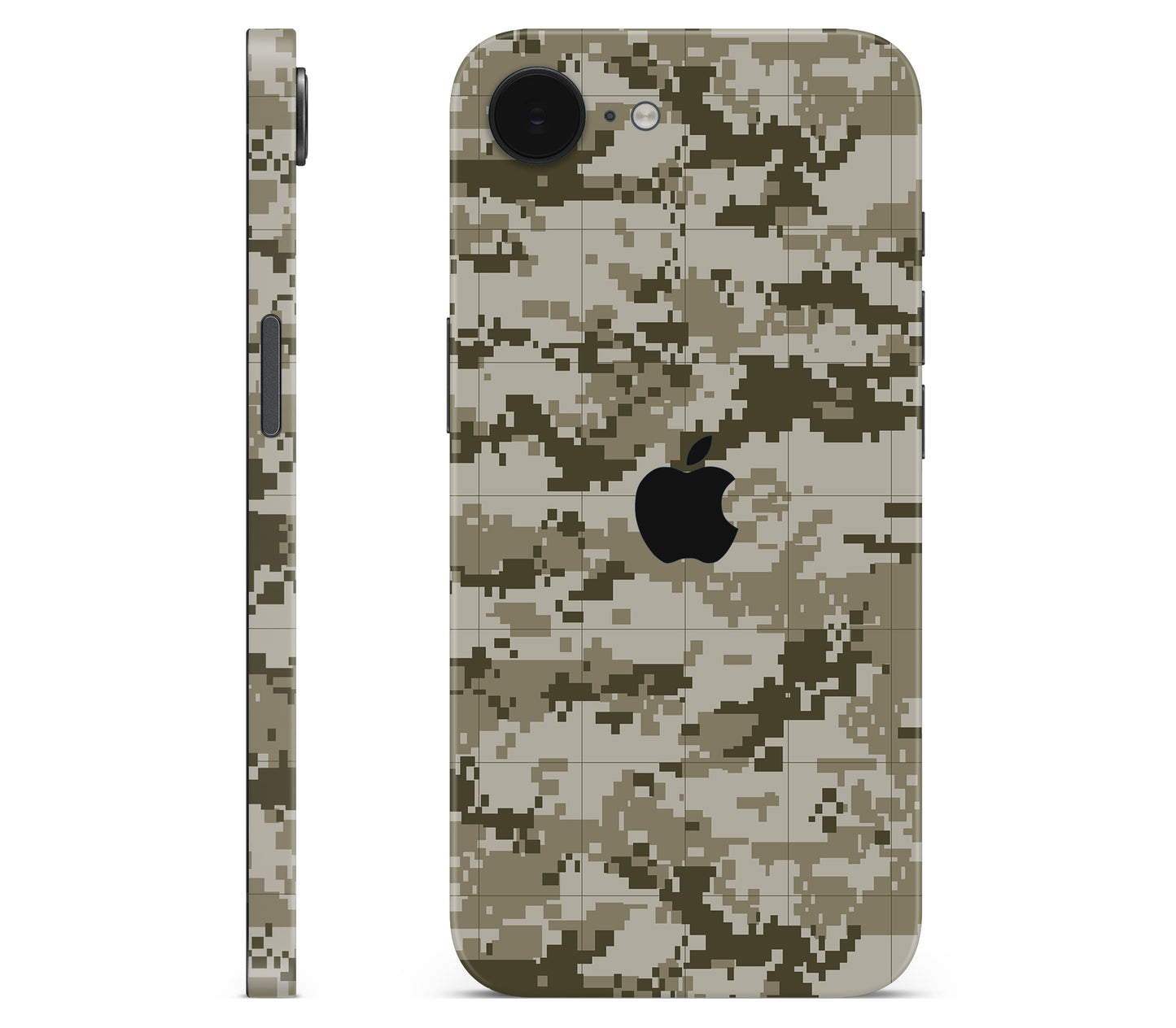 iPhone 17e skin, Stealth Mode, full wrap with logo cutout
