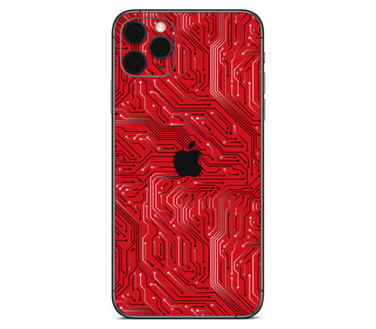 iPhone 11 Pro Max skin, REDLINE, back skin with logo cutout