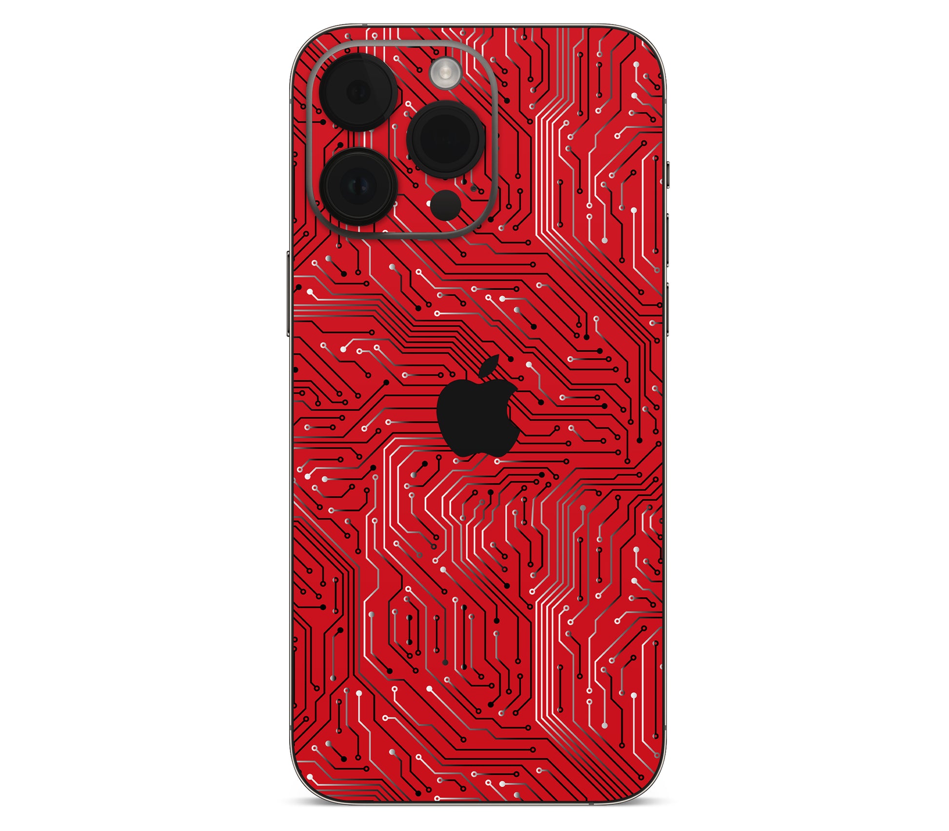 iPhone 14 Pro Max skin, REDLINE, back skin with logo cutout