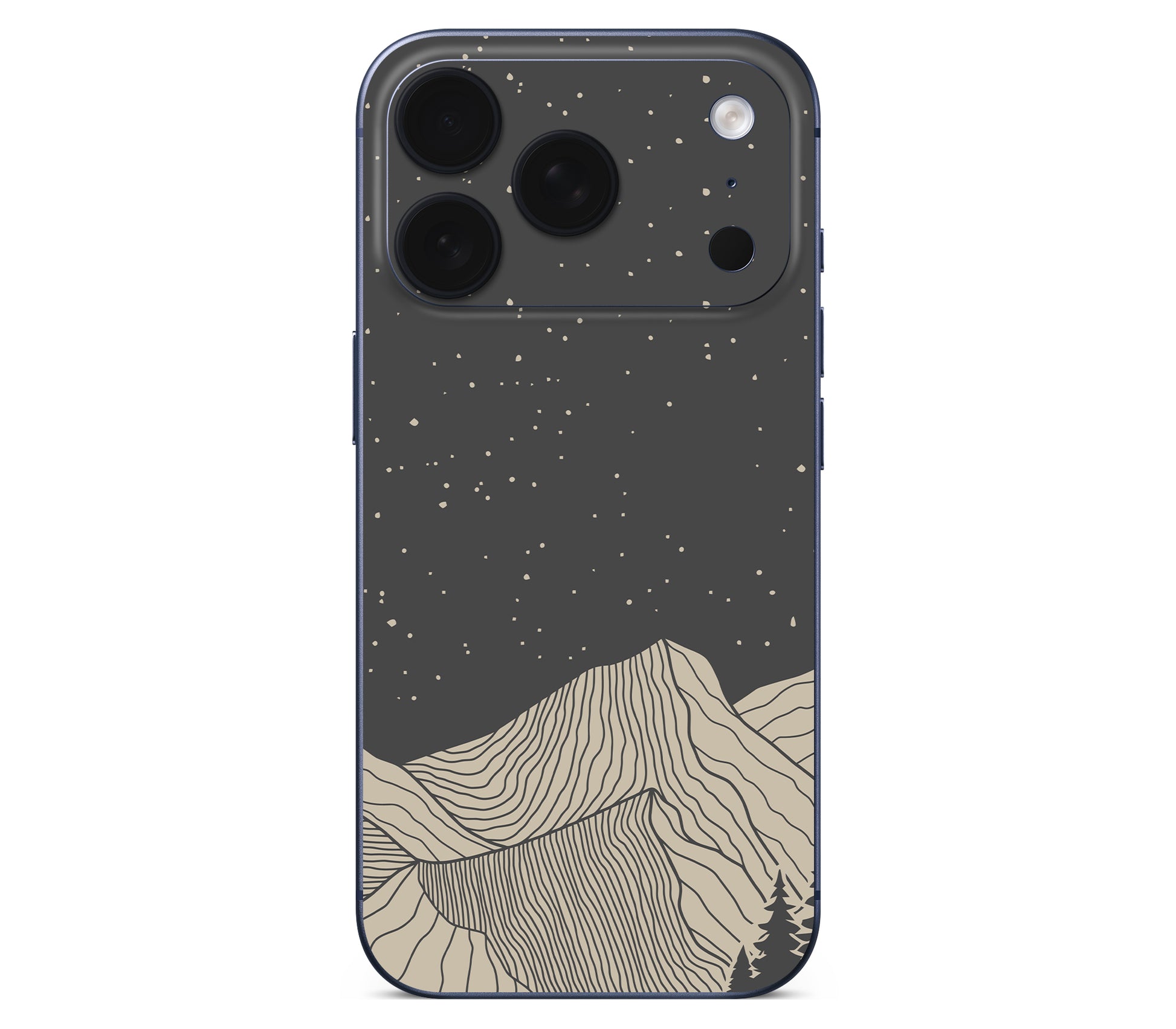 iPhone 17 Pro Max skin, Nightline, back skin without logo cutout