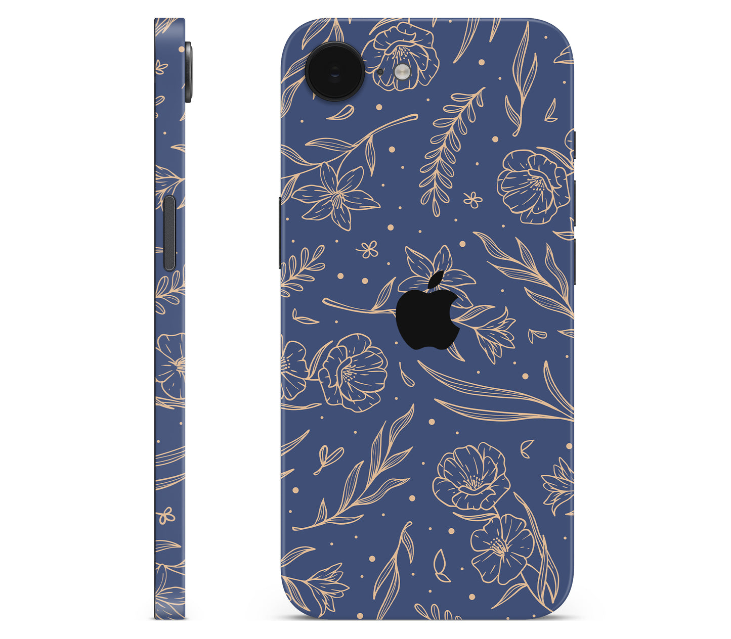iPhone 16e skin, Twilight, full wrap with logo cutout