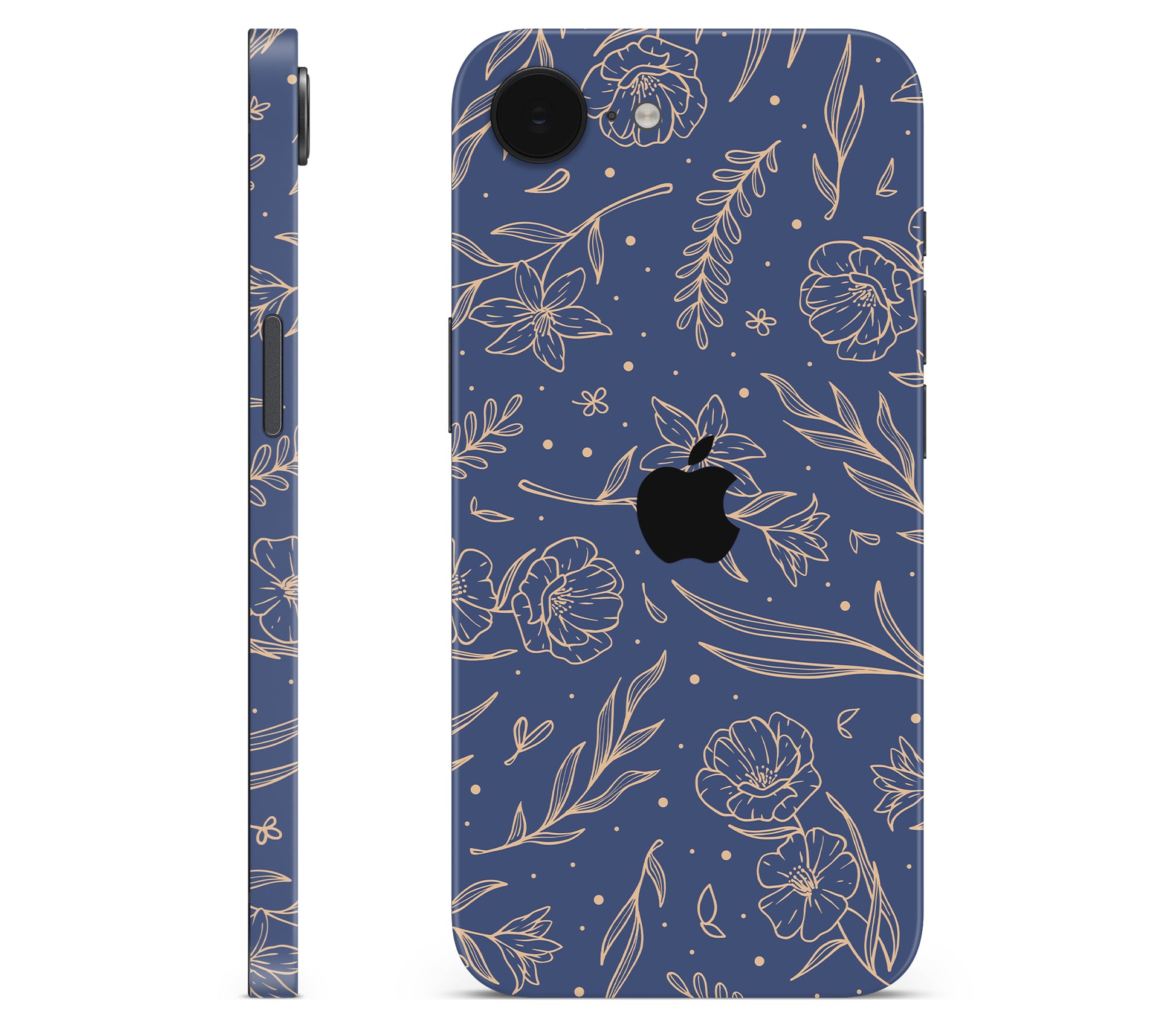 iPhone 16e skin, Twilight, full wrap with logo cutout