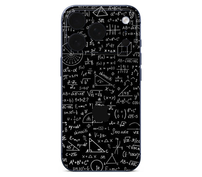 iPhone 18 Pro skin, Math Madness, back skin with logo cutout