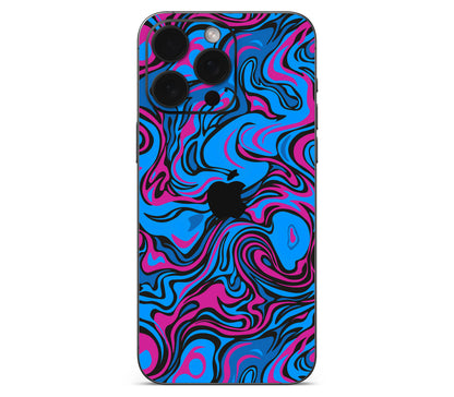 iPhone 15 Pro Max skin, Brain Drain, back skin with logo cutout