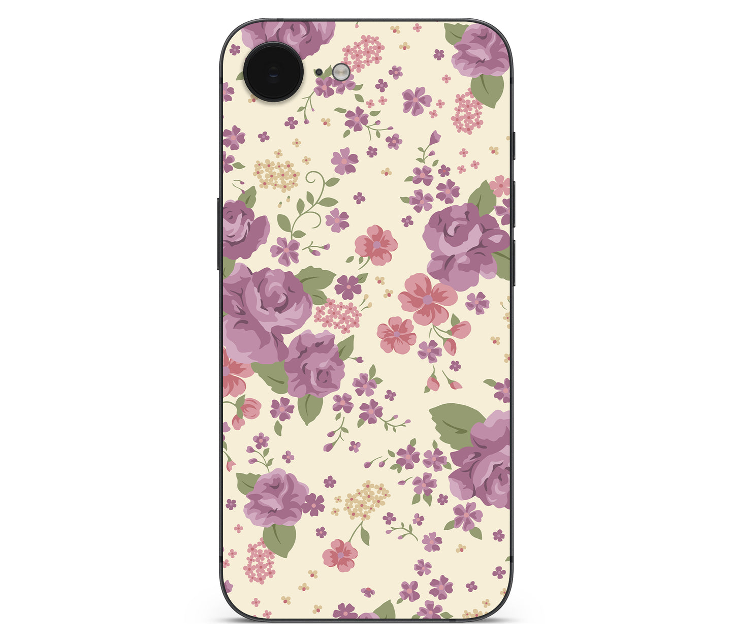 iPhone 16e skin, Lilac, back skin without logo cutout