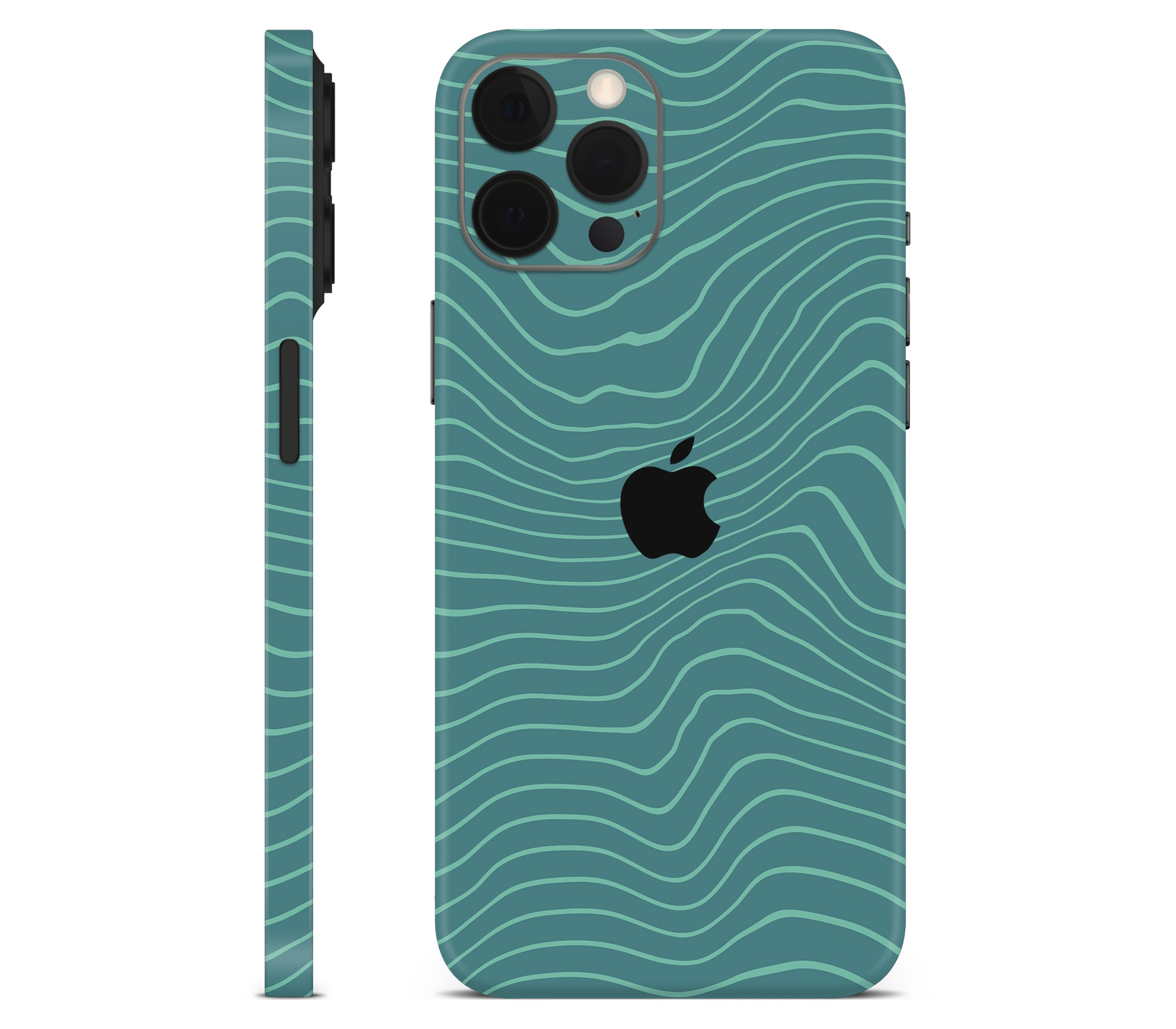 iPhone 12 Pro Max skin, Tide, full wrap with logo cutout