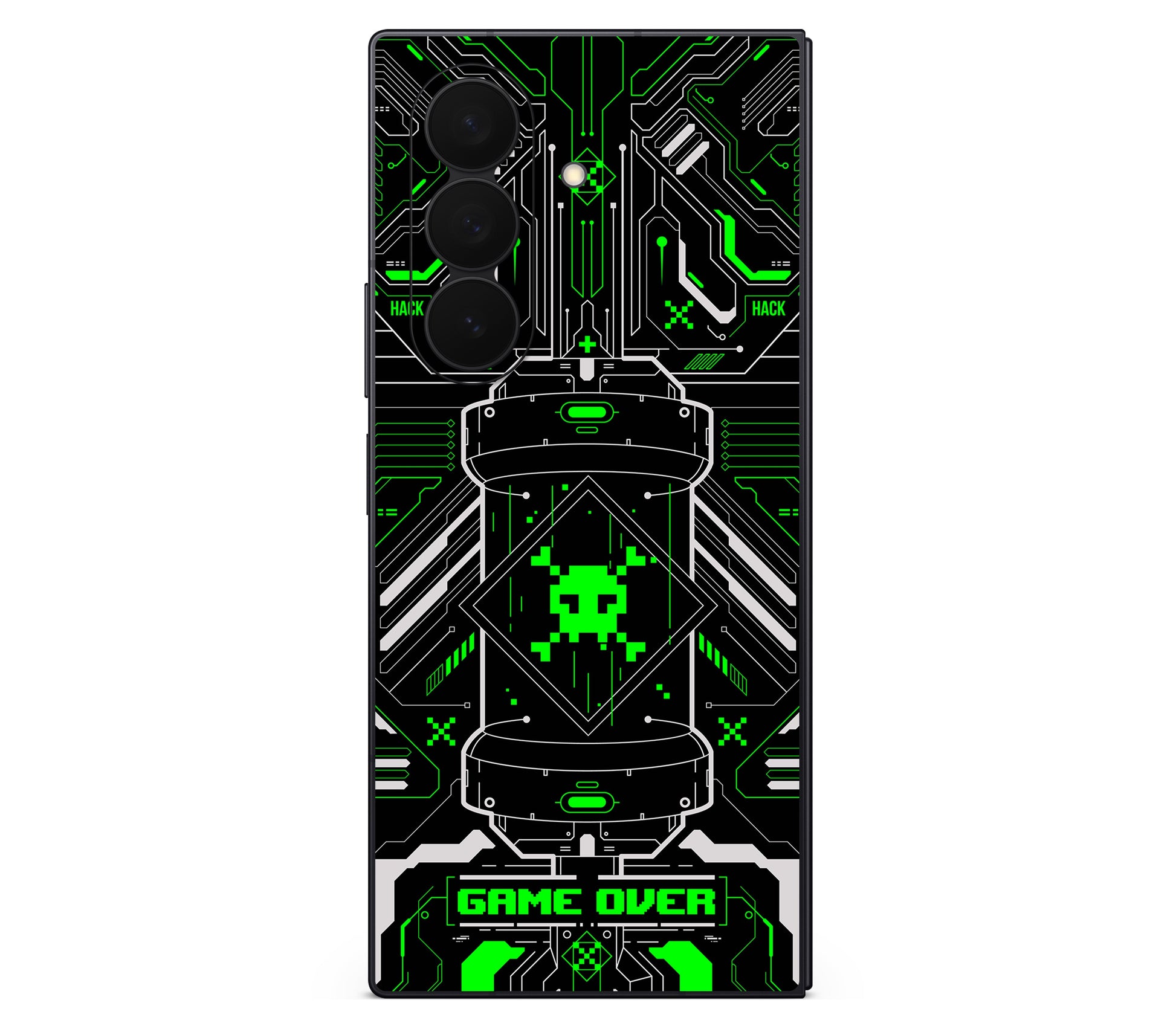 Galaxy Z Fold 8 Ultra skin, Fatal Error (Acid), back skin