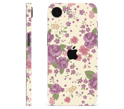 iPhone 16e skin, Lilac, full wrap with logo cutout
