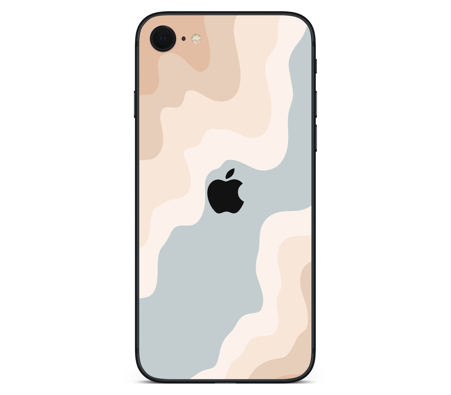 iPhone SE 2020 Gen2 skin, Drift (Haze), back skin with logo cutout